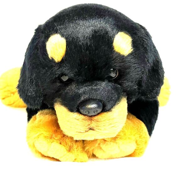 Demdaco Nat & Jules Black Rottweiller Tag Says Large Dog Pet 11” Long 2011 EUC - Picture 5 of 13